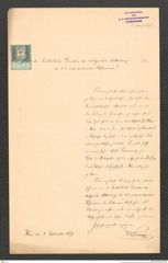 k.k. naturhistorisches Hofmuseum, Intendanzakten 1885-1896 (Hauer), Aktenzahl Z.600/1889, Seite 1